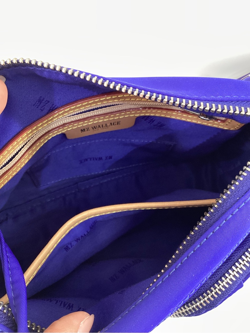 PrecOwned MZ Wallace Small Royal Blue Nylon Crossbody Bag. - Picture 5 of 11